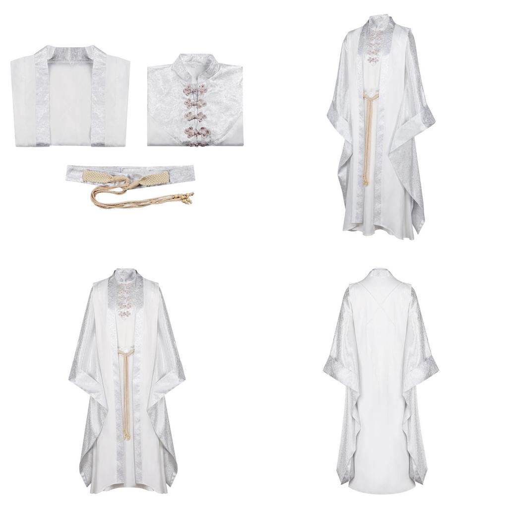 The Lord Of The Rings Saruman Cosplay Costume With Polyester Fabric For Halloween And Anime Role Play