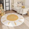 Cute Cartoon Style Rugs for Bedroom Round Hopscotch Children's Mat Soft Non-slip Nursery Carpet Washable Children Crawling Rug