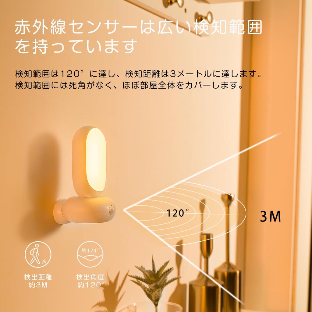 Sensor Night Perfect for Bedside and Indirect Lighting In and Warm White LED Night Convenient for Use As a Bedside Lamp or Easy Magnetic Indoor