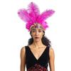Elegant Colorful Feather Headpiece Vintage Stage Performance Hair Accessories  Showgirl