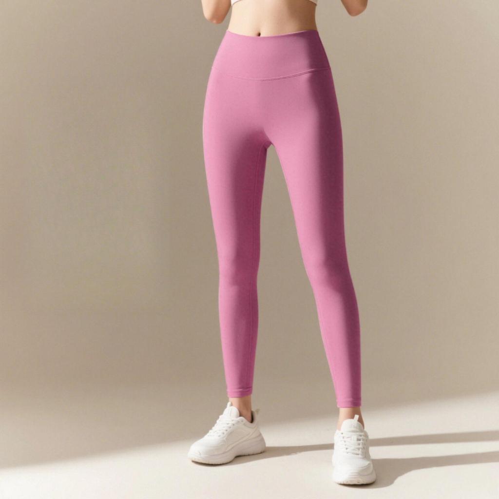 Women's Quick-Dry High-Waist Yoga Pants – Breathable, Nude-Feel, Hip-Lifting Tights for Spring/Summer