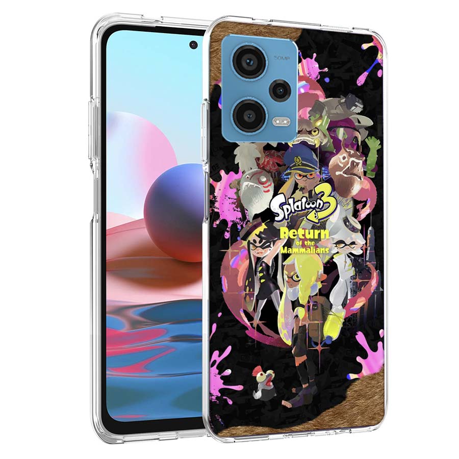 

Игровой чехол для телефона S-Splatoons для Redmi Note 13 12 14 15 Pro Plus 13R 11 11T 11E 11S 10 Pro 10S 9 9S Прозрачный ТПУ Чехол Cas Redmi Note 11(11S)4G