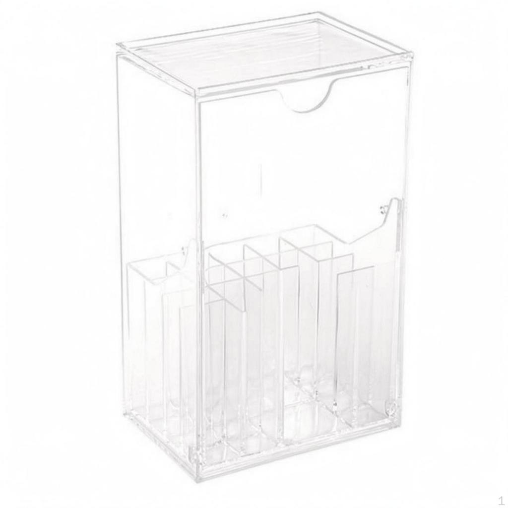 Acrylic Makeup Brush Holder Compartment Design Easy to Clear Beauty Storage for