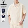 Men's Faux Two-Piece Spliced Polo T-Shirt