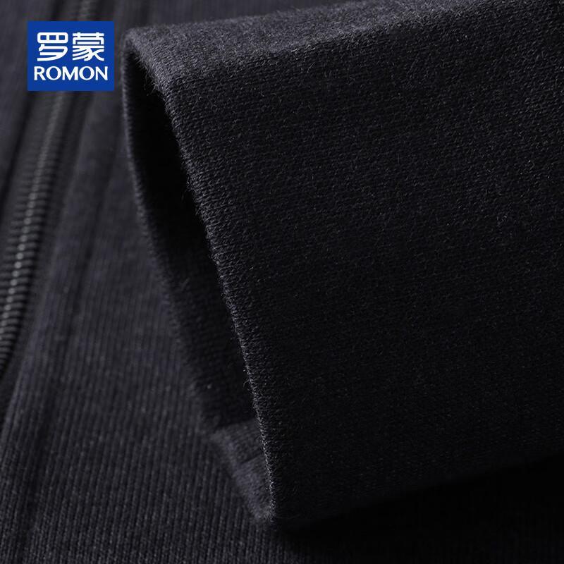 ROMON Men's Cashmere Blend Hooded Cardigan Jacket