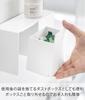 Yamazaki Film Hook Facial Cleansing Powder Storage X X Tower with Floating Small Item 10779 & Dustbin, White, Dimensions W19.8 D7.3 H10cm, Series,