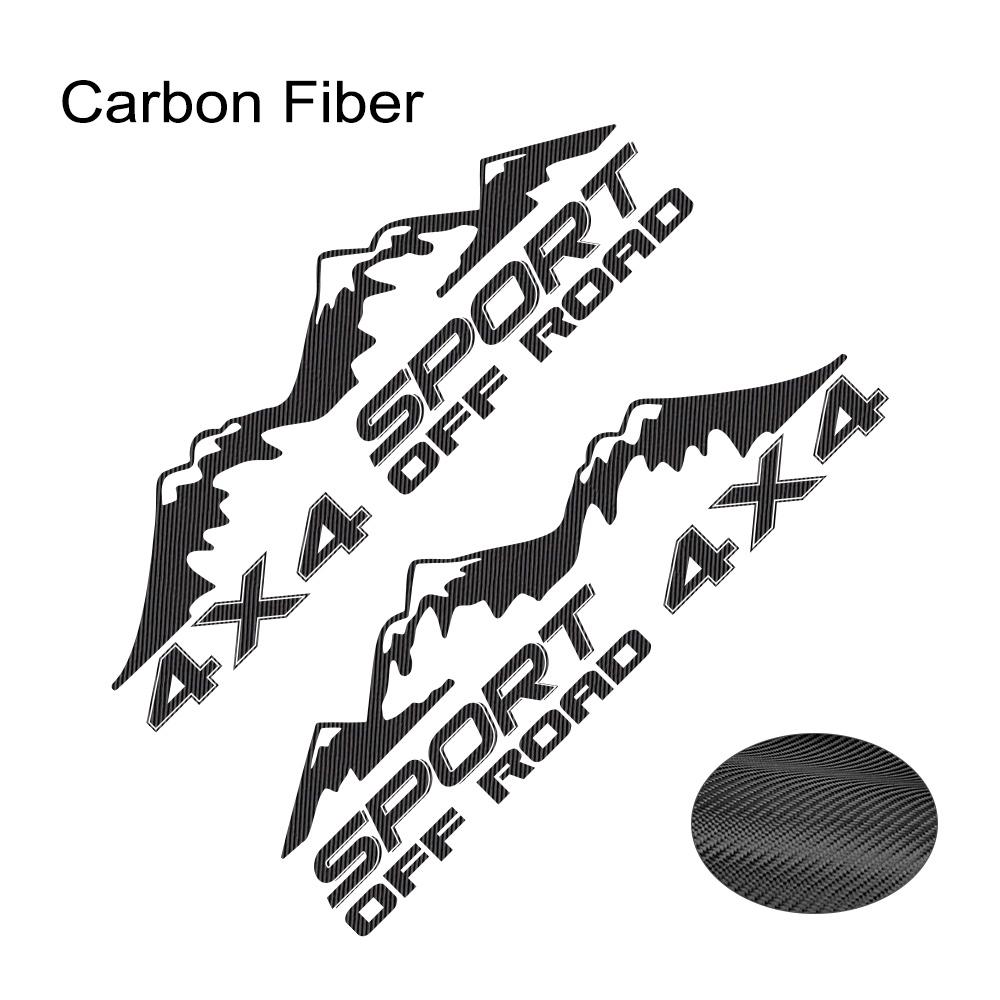 

Universal Pickup Car Side Stickers Various Sizes 4x4 Sport Off Road Mountain Styling Vinyl Decor Decal Auto Tuning Accessories 65CM x 20CM