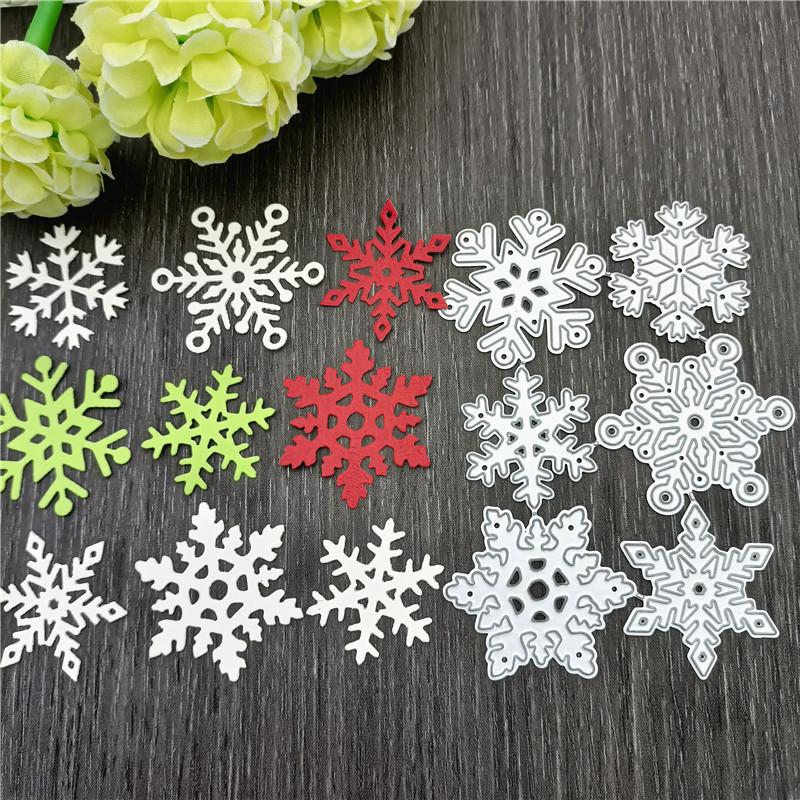 Snowflake Metal Cutting Dies Stencil for DIY Scrapbooking Photo Album Embossing Paper Cards Crafts Diecuts