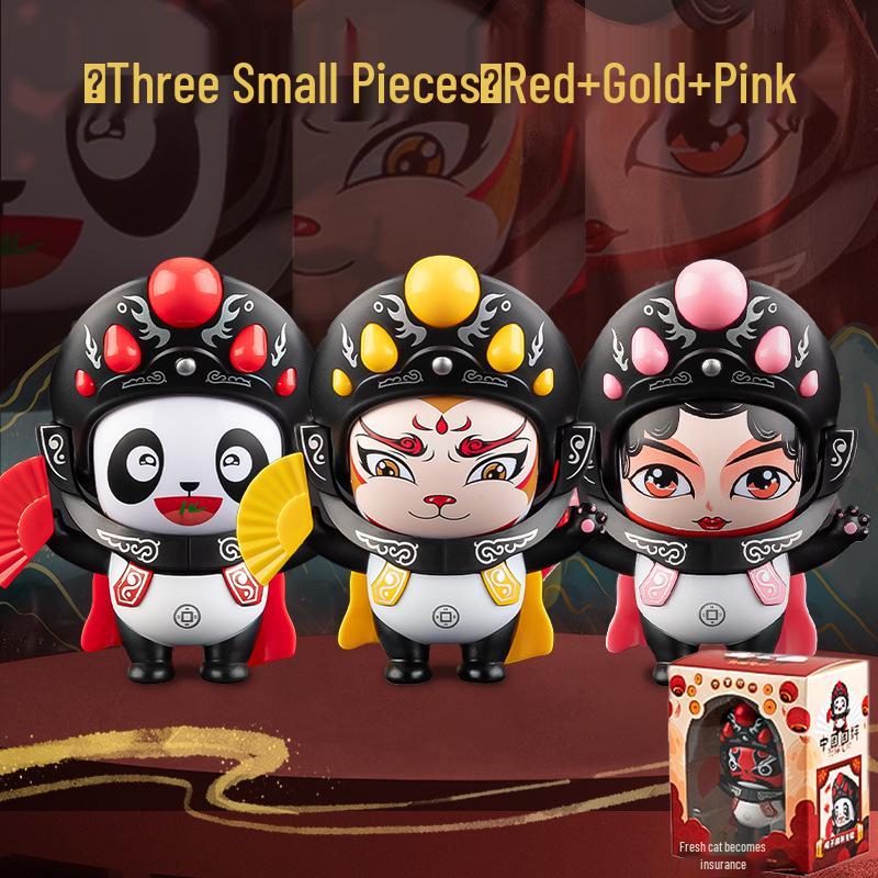 Sichuan Opera Panda Face-Changing Plush Toy Souvenir