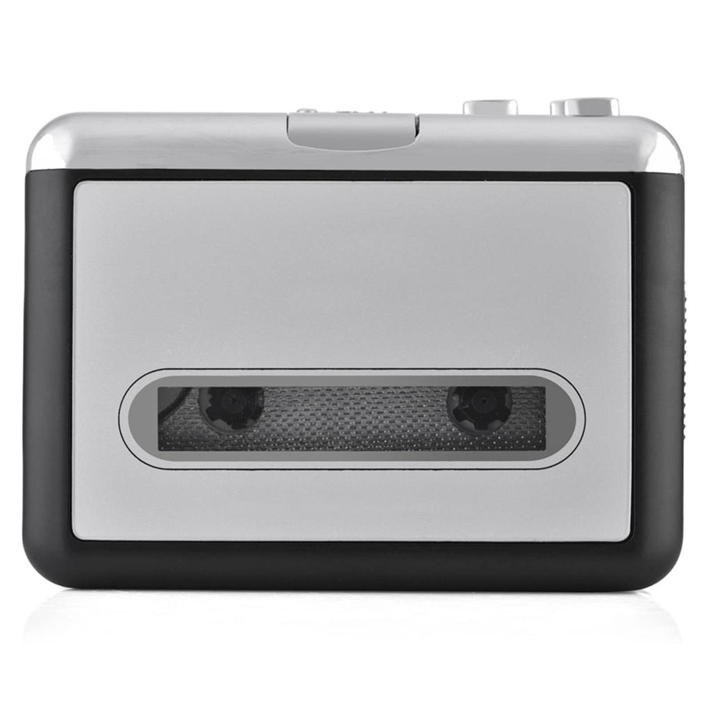 Portable Cassette Player with Tape Player Audio Cassette To MP3 Converter with Capture Audio Music Plug and Play Design for Old Mixtapes Headphones,