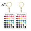 Outfit Color Reference 2Pcs Palette Keychain Pendant, Clear Acrylic Season Analysis Swatches Matching Tool Keychain, Card, Gifts for Fashion Lovers