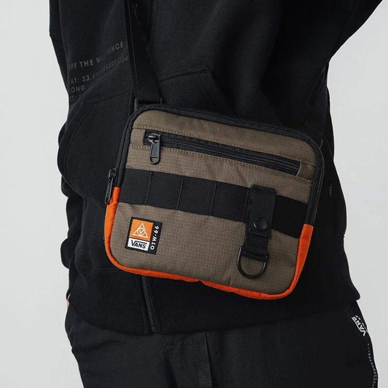 Vans Polyester Crossbody Bag, Shoulder Bag Unisex Brown VN0A4RUH1LE