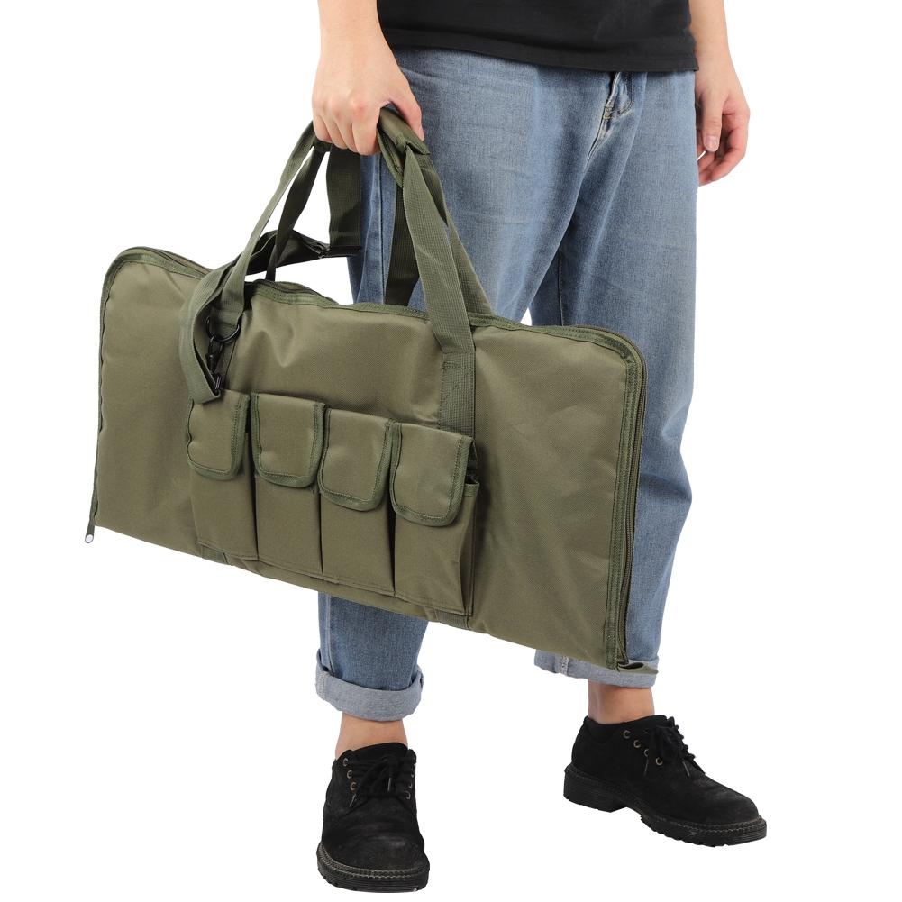 28x13 Inch 600D Oxford Cloth Military Green Large Capacity Tactics Protection Hunting Single Shoulder Bag