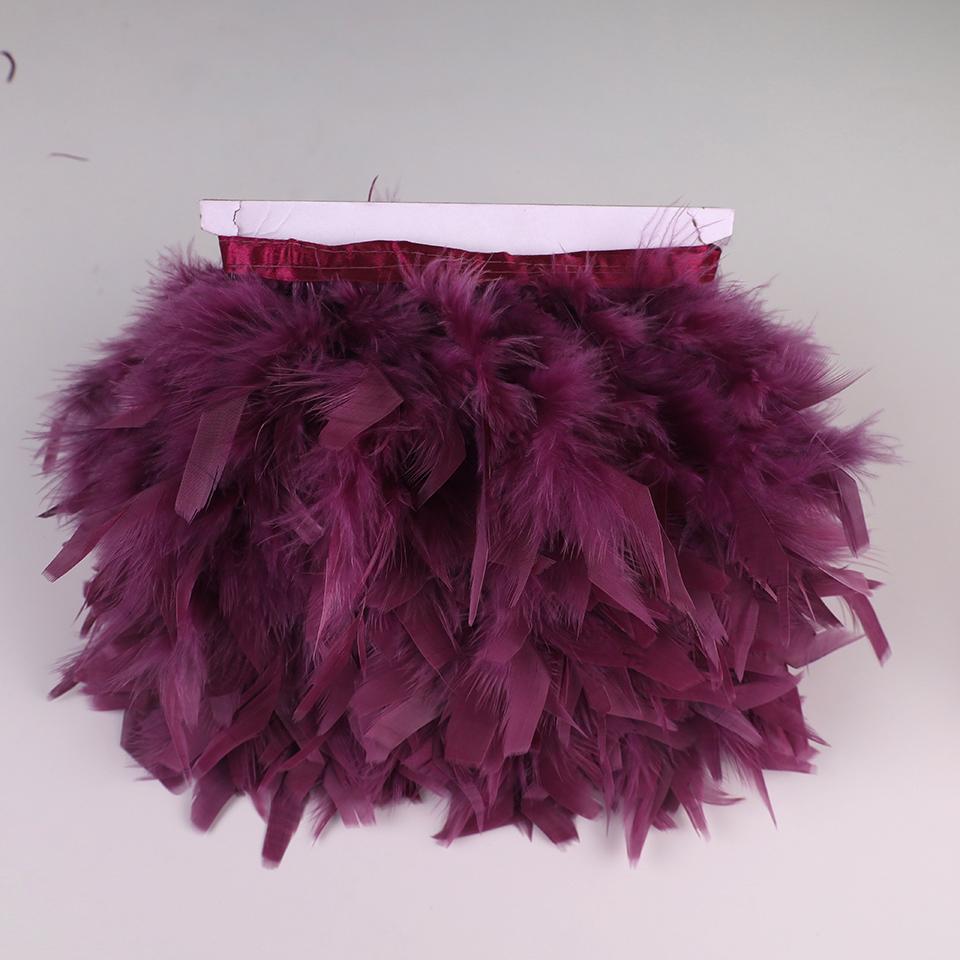 10 Meters Turkey Feathers for Clothes DIY Marabou Feather Fringe for Needlework Party Plume Handmade Mirror Home Decor Wholesale