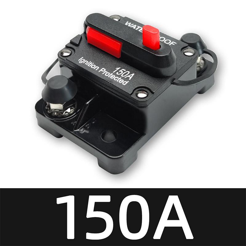 30A To 300A 12V-48V Circuit Breaker Power Protect Fuse Trolling with Manual Reset Waterproof Car Boat Manual 80A 100A 200A 250A
