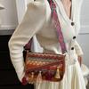 Colorful Fringe Shoulder Bag Tassel Ethnic Style Crossbody Bag Portable Large Capacity Bag  Outdoor