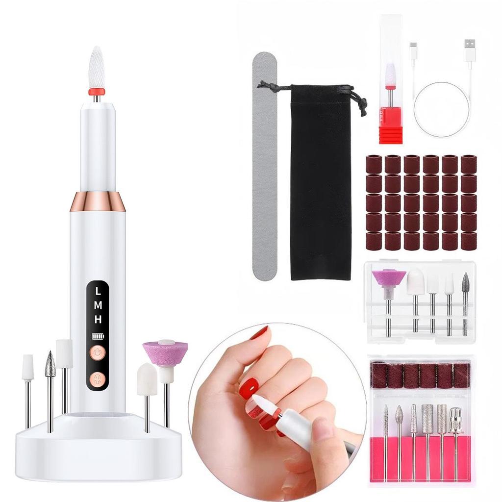 Portable Electric Nail Care Grinder - Wireless Nail Polishing Pen