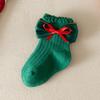 Children's Socks, Middle Socks, Baby, Middle And Small Children, Newborns, Bow, Christmas