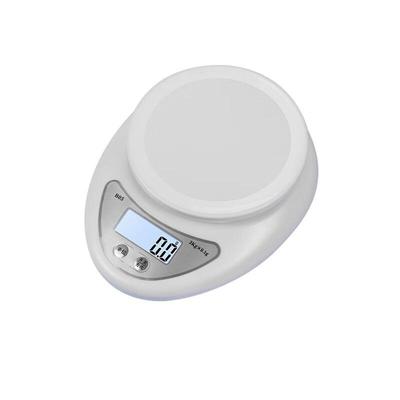 JINMIAO Tragbare 5kg Digitale Küchenwaage mit Schüssel (CN-Version)