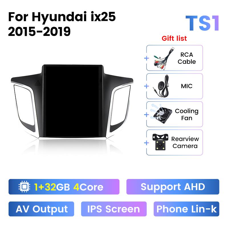 Navifly 9.7" Vertical Screen All-In-One Car Radio For Hyundai Creta IX25 2015-2019 Carplay Android Auto Multimedia Player GPS BT