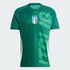 Adidas Italy Pre-Match Jersey Printed Round Neck Short Sleeve Soccer Shirt Men Tops Dark-Green IW7950