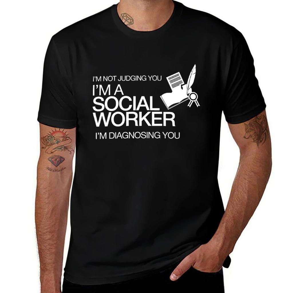IM NOT JUDGING YOU IM A SOCIAL WORKER IM DIAGNOSING YOU TShirt Big and Tall Loose Fit TShirt