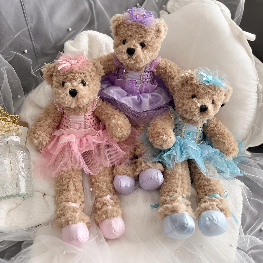 Sladký plyšový medvídek s baletními šaty Plyšové hračky Plyšová měkká panenka Hračky pro děti Dívka Narozeninové Vánoční dárky