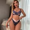 Womens Sexy Lace Push Up Bra Thong Set 3/4 Cup Adjustable Straps Underwear Lingerie