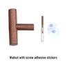 Retro Oak Wall-Mounted Wood Hook for Coats, Hats, Towels, Adhesive Clothes Hanger
