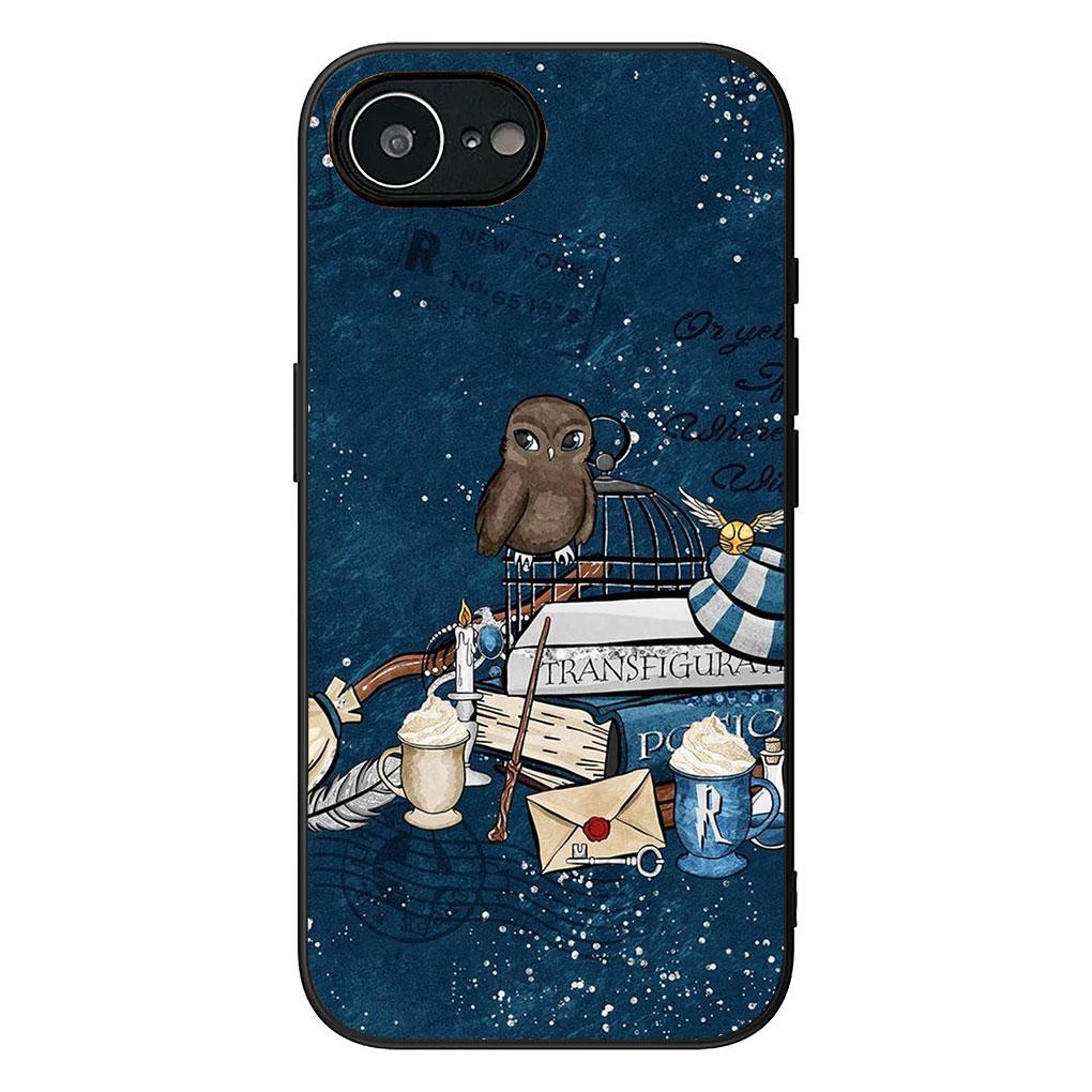 Phone Cover for Apple iPhone 13 12 Mini XS 11 Pro Max 7 8 Plus XR SE 2022 2020 SE3 Case Cool Harries Owl Wand Art Potters