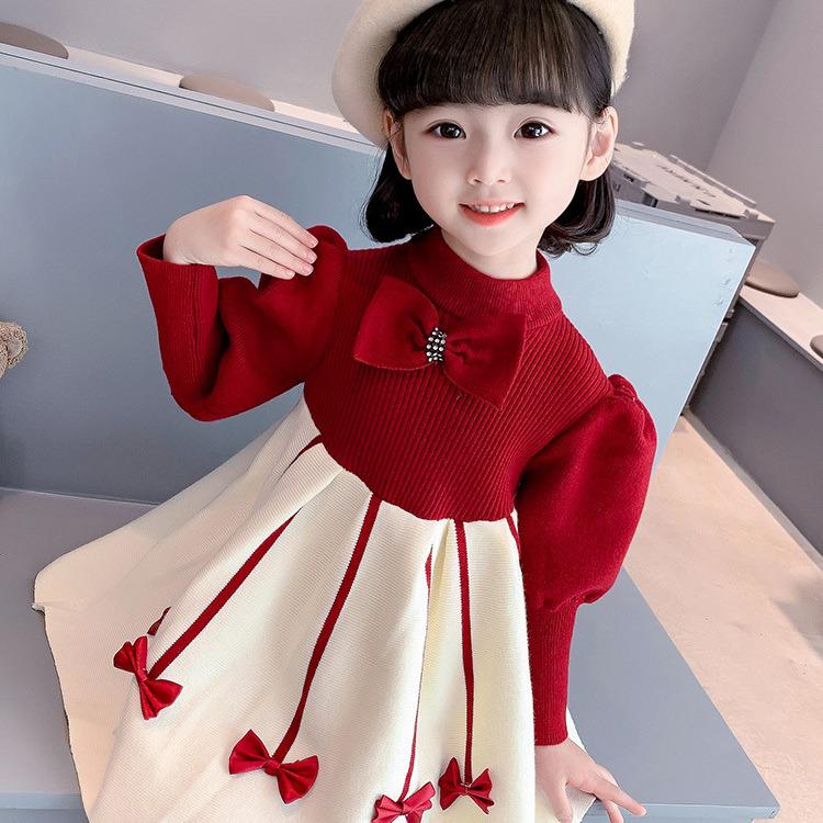 2024 Toddler Girls' Princess Winter Dress - Autumn/Winter Style