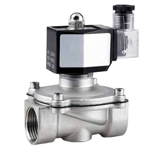 

24V DC 220V AC DN15-50 1/2 3/4 1 - 2 BSP Female Outdoor Waterproof Solenoid valve 304 Stainless Steel Water Gas Oil 24V