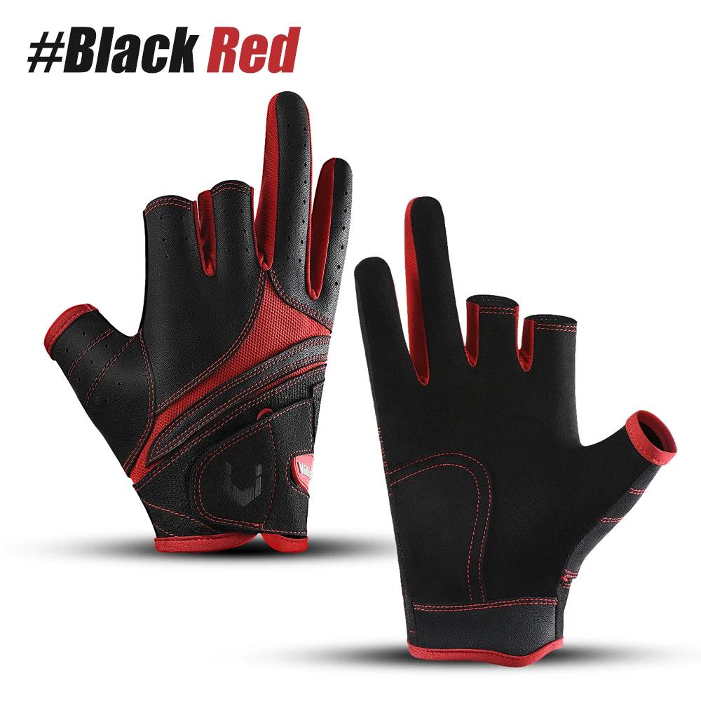 3 Cut Fingers Gloves,Anti-Slip Fishing Glove,Professional Finger Gloves Protector Unisex Elastic Band Glove For Outdoor Fishing