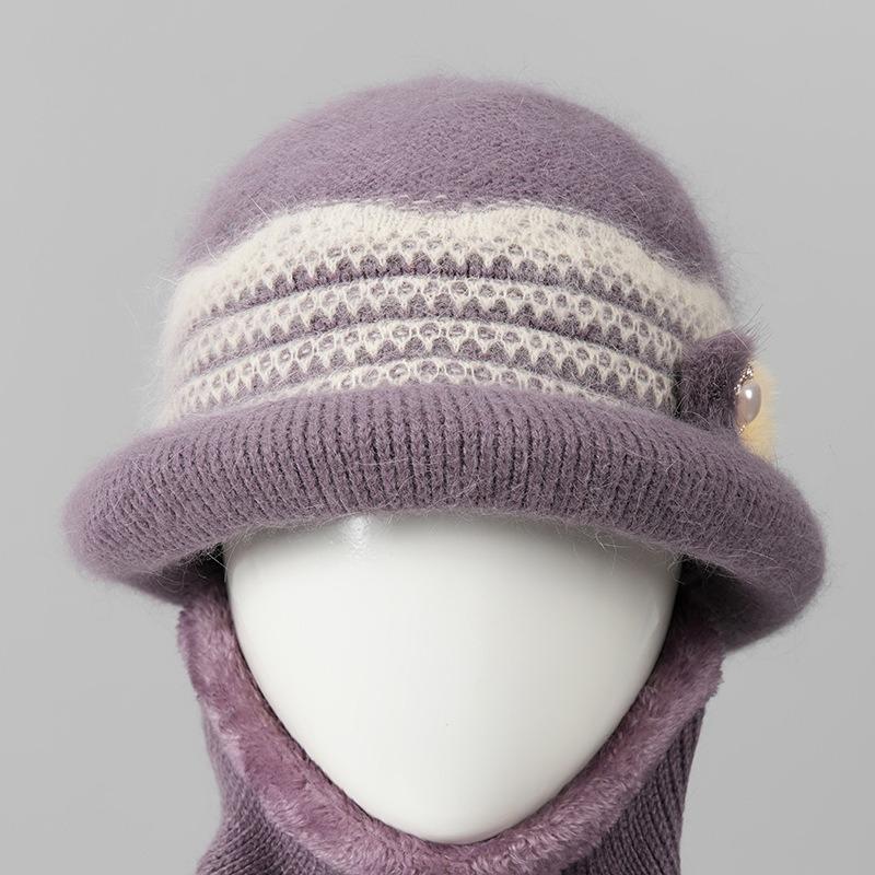 Hat women's winter new mother-in-law hat fleece warm wool hat