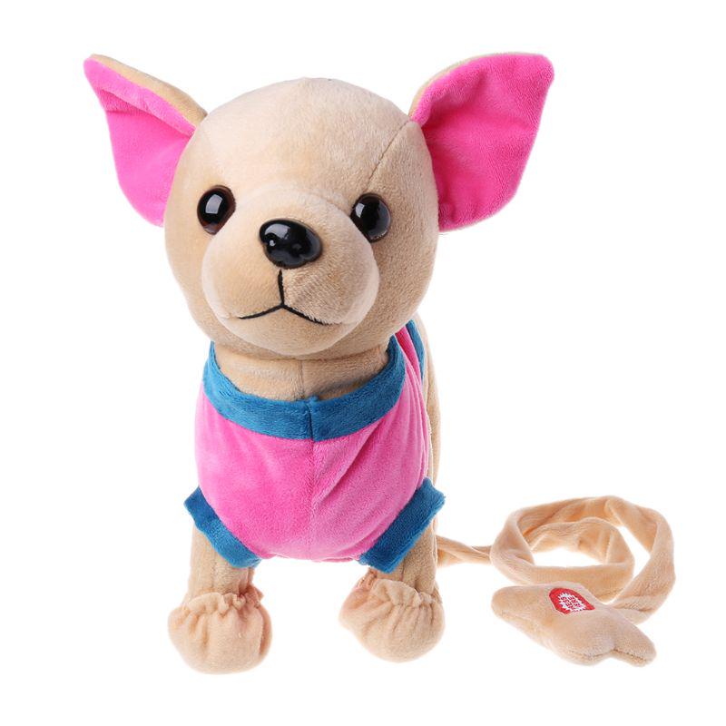 Electronic Pet Robot Dog Zipper Walking Singing Interactive Toy With Bag Kids Birthday Gifts