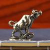Figura Retro da Corrida di Tori Decorazione per la Casa Spirito della Corrida che Si Innalza Toro di Ottone Wall Street Accessori da Corrida Decorazione Toro in Rame