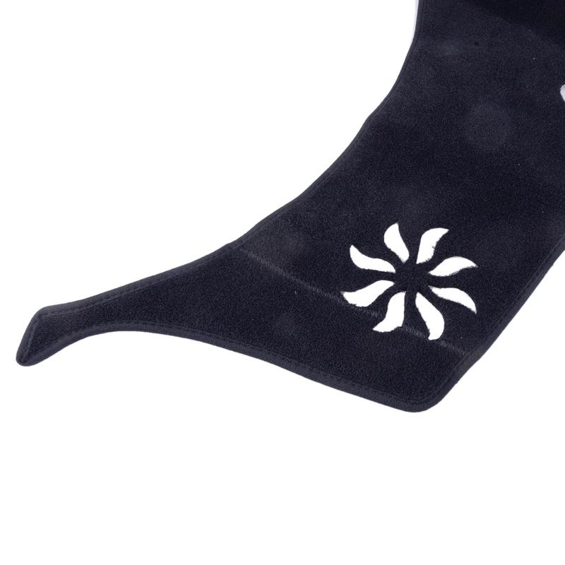 Non-Slip Dash Mat Dashmat Dashboard Cover Pad Protector Fit for Nissan Patrol Y62 Ti Ti-L 2013- LHD Black Polyester