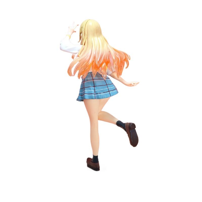 New Anime My Dress-Up Darling Kitagawa Marin Liz Desktop Cute School Uniform Model PVC Action Figure Collectible Toy Gift