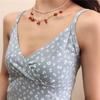 American Spice Girl inner print v-neck suspender dress women's summer 2026 new floral suspender dress women's clothing