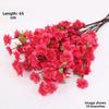 3pcs Lifelike Artificial Sakura Flowers Pink Silk Fake Flowers Peach Blossom Branch  Table Center