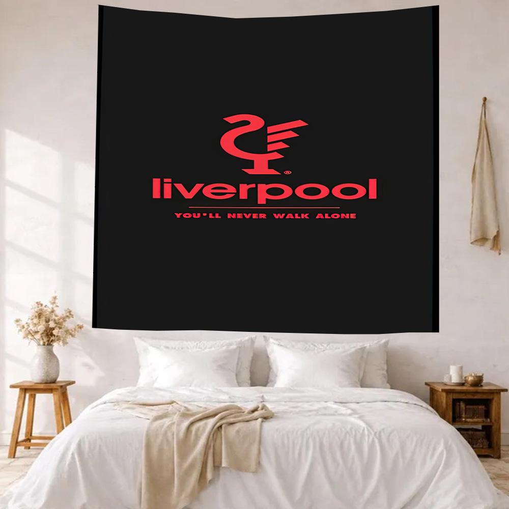 Liverpool Football Club Wanddekoration Wandteppich Kunst Für Haustiermemorial Geburtstag Hochzeitsparty Kulisse Familiengeschenk