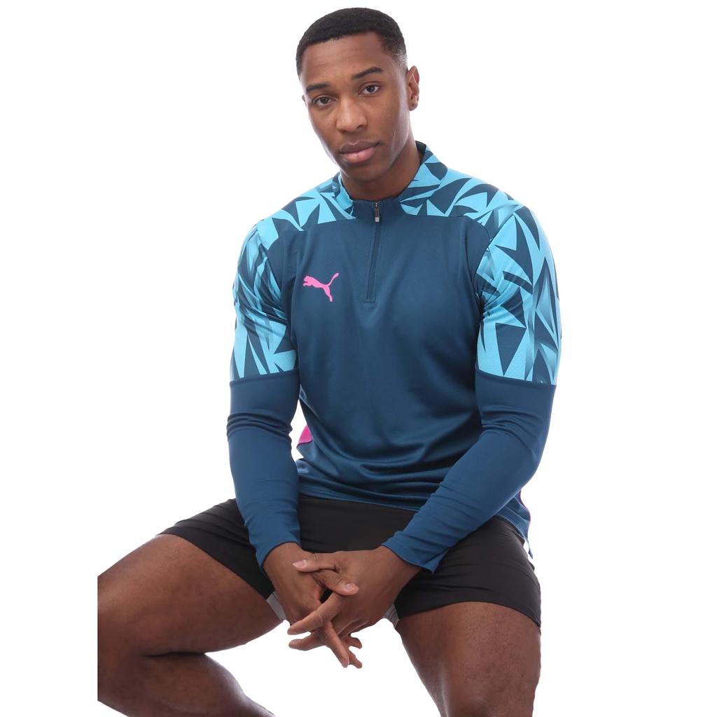 Puma Men's Individual Final Quarter Zip Training Top