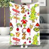 Cozy Christmas Cartoon Character Fleece Blanket Soft, Warm, and Lightweight for Kids and Adults 50x60 Inches