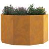Plant Pot Rusty 90 x 90 x 50 cm Weatherproof Steel