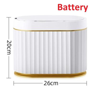 5L Waterdichte Automatische Sensor Prullenbak Bureau Afvalbak Papiermand Luxe Inductie Slimme Afvalbak Voor Badkamer Slaapkamer Thuis