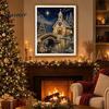 DIY Christmas Gift Ideas Faux Pearl Art Kit, Church Painting Jesus Kit Holy Family Wall Decor Craft for Adults, Handmade Holiday Textured