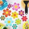 Flower Bath Tub Slip Stickers 3.99*3.93 Inch Waterproof and Non-slip Paster  Pool