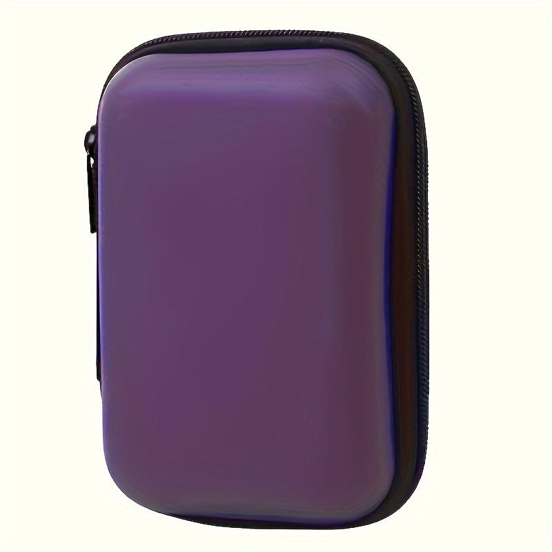 1pc Travel Mini Portable Earphone Bag, Coin Wallet Storage Box Jewelry Ornament Box, Home Decor, Christmas Gift, New Year Gift