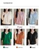 2025 V-neck Tencel Women's Casual Slimming Short-sleeved Top