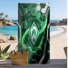 Asciugamano da Spiaggia con Stampa Calcio Werder Bremen, Asciugamano Grande Morbido ad Asciugatura Rapida per Spiaggia Campeggio Nuoto
